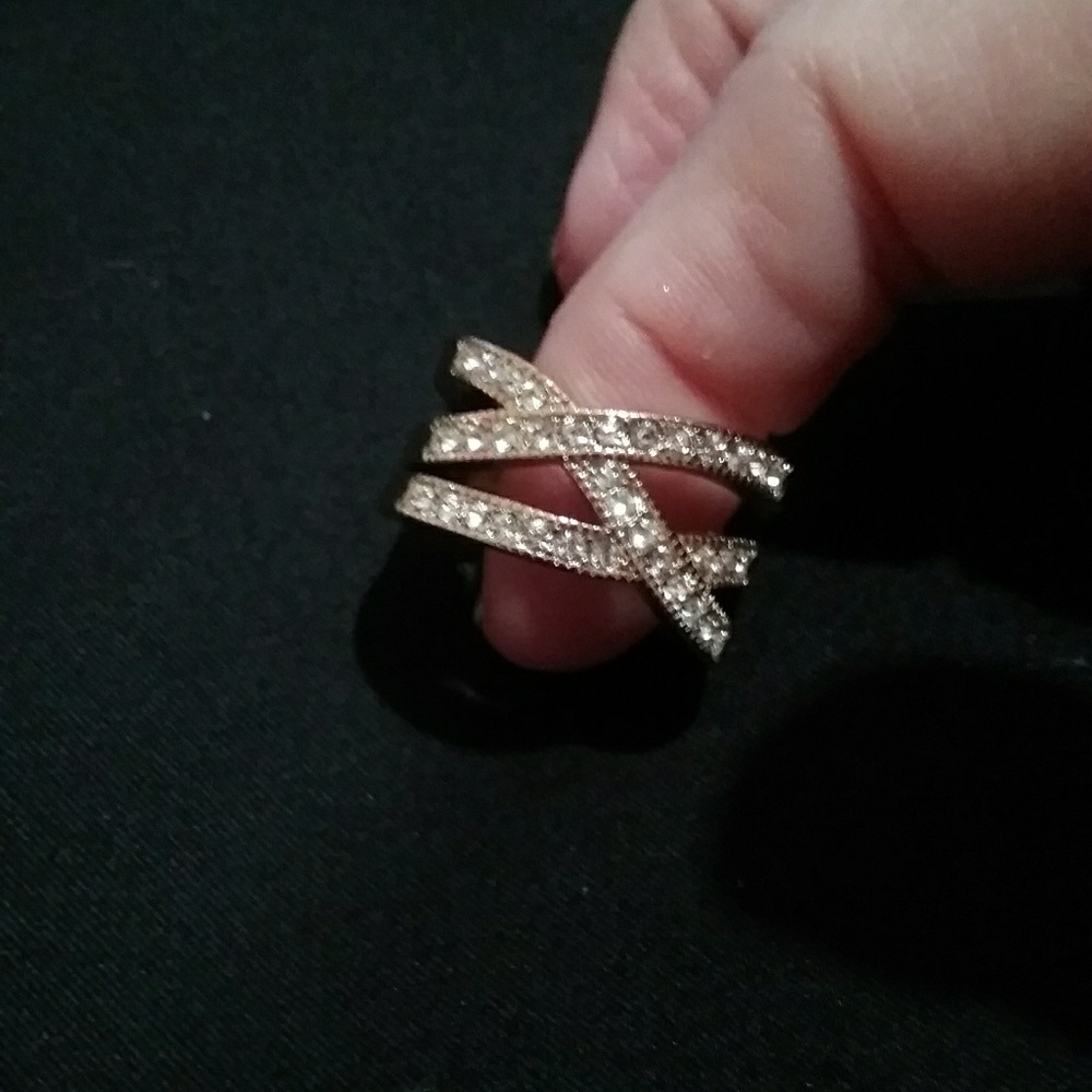 Gold plated Twisted ring